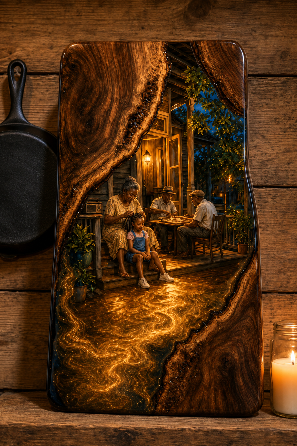 Black Culture Cutting Board
